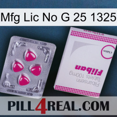 Mfg Lic No G 25 1325 32
